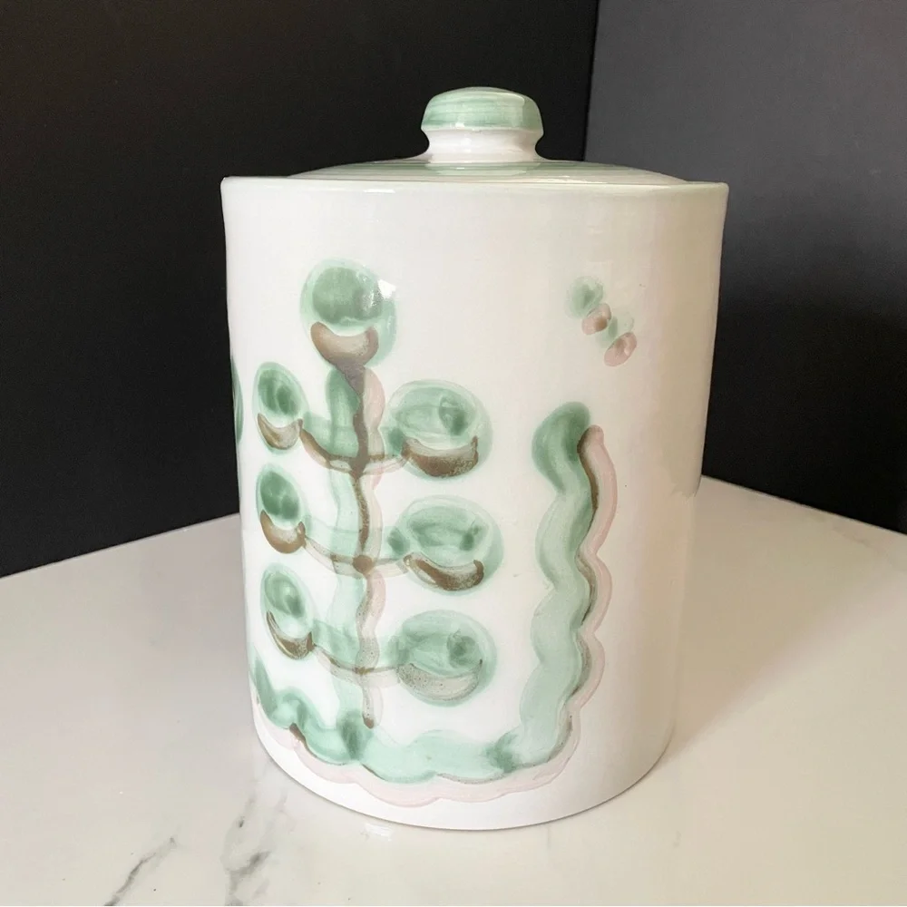 Vintage Pear & Grapes Canister - XLarge - By M.A. Hadley